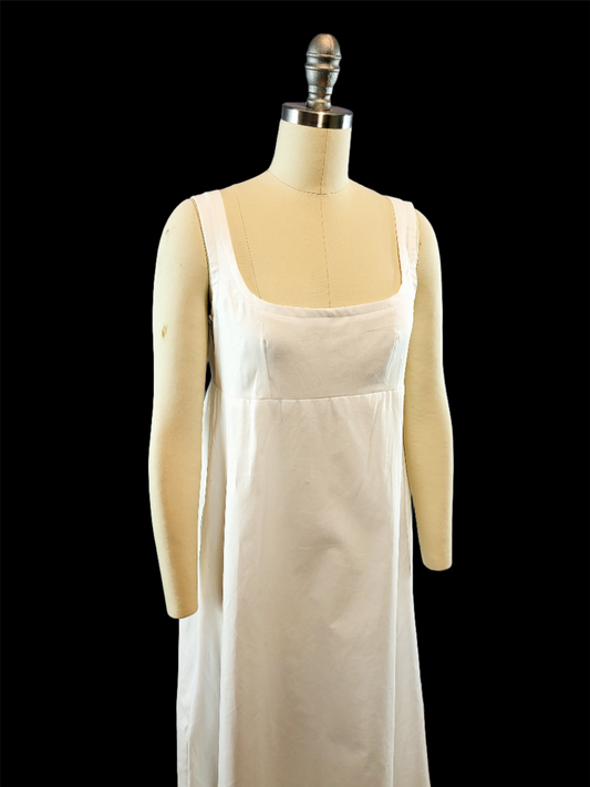 Fitted A line Regency Chemise Undergarment in Silk, Cotton, or Linen