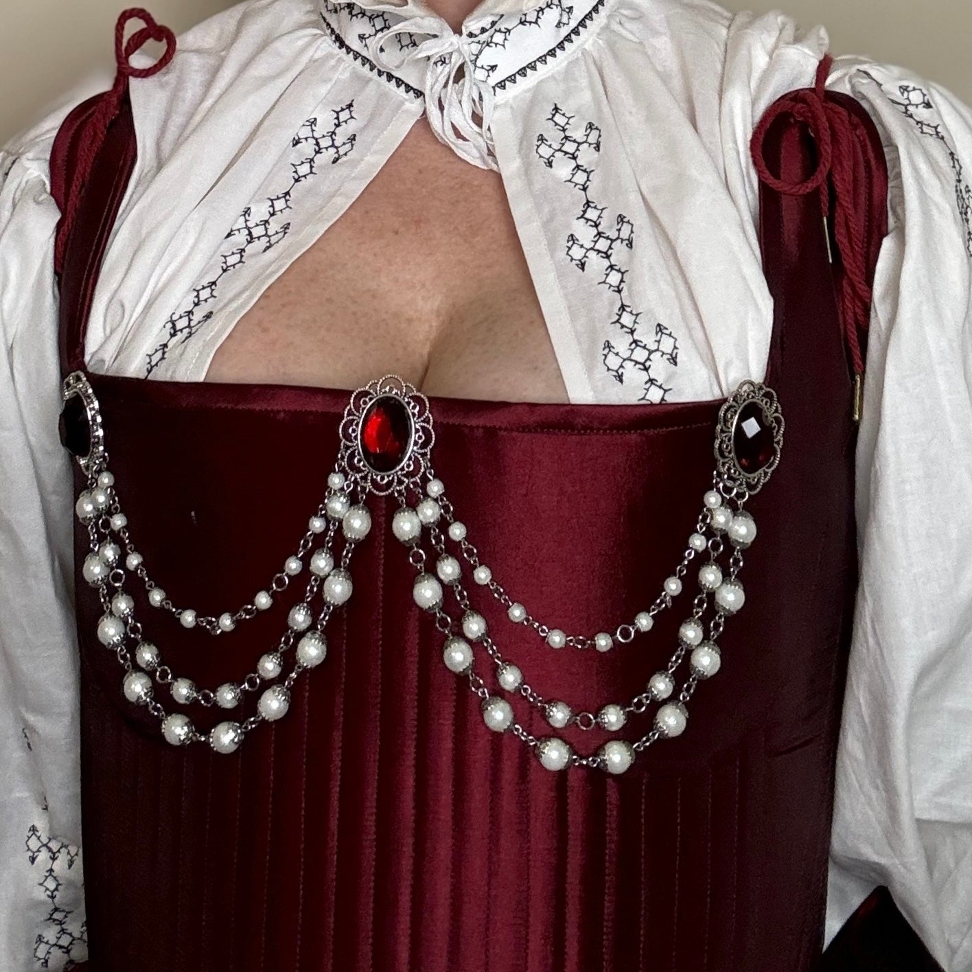 The Beatrice - Renaissance Tudor Style Bodice Jewelry