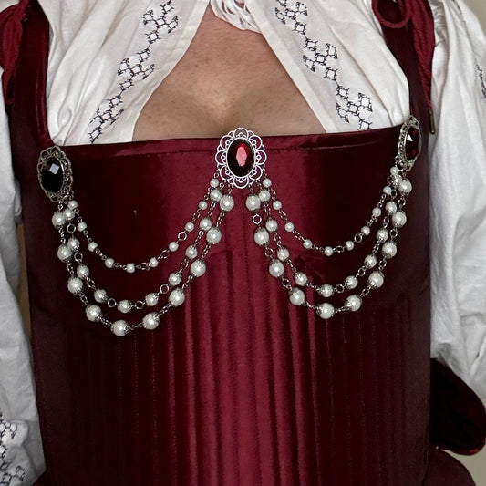 The Beatrice - Renaissance Tudor Style Bodice Jewelry