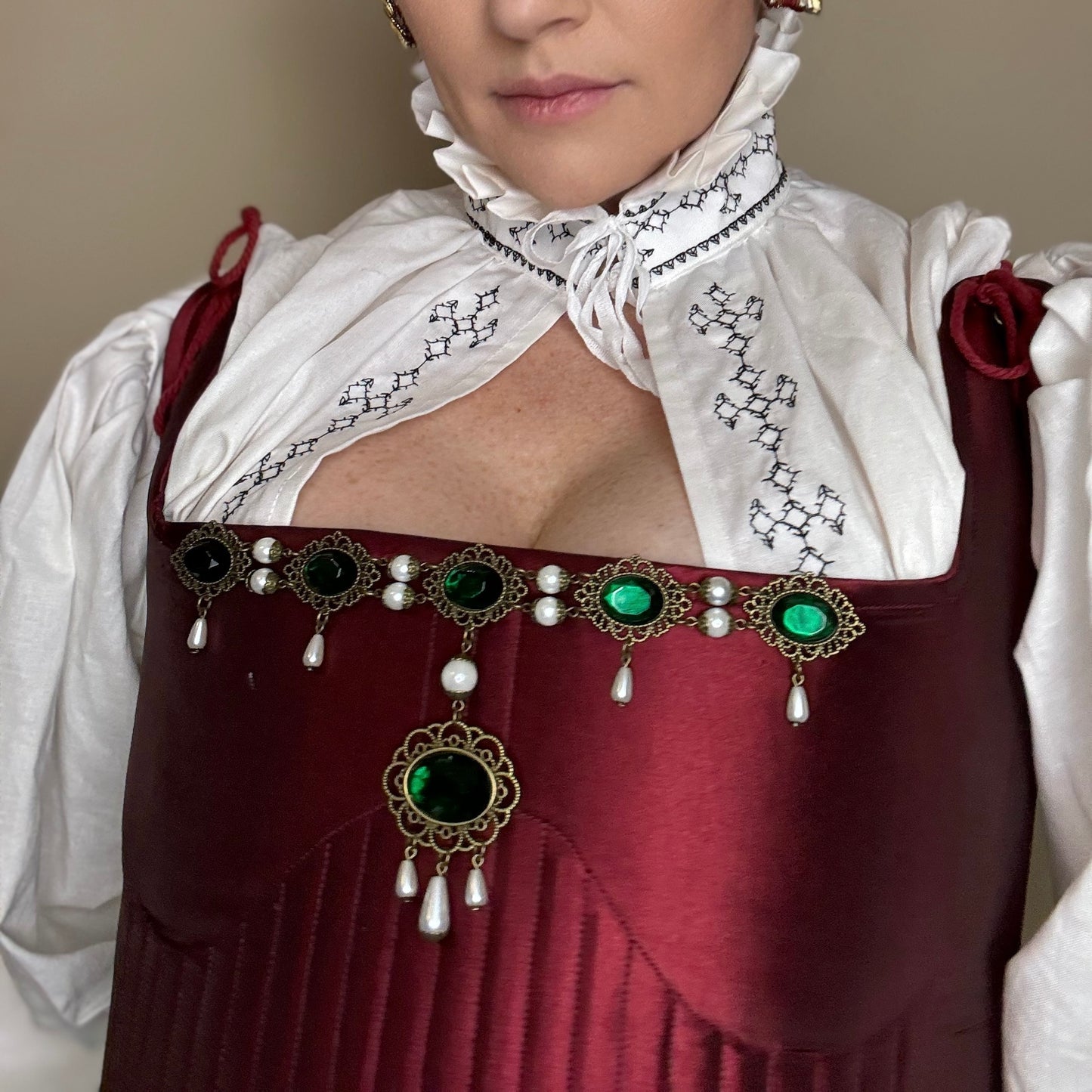 The Phillippa - Renaissance Tudor Style Bodice Jewelry