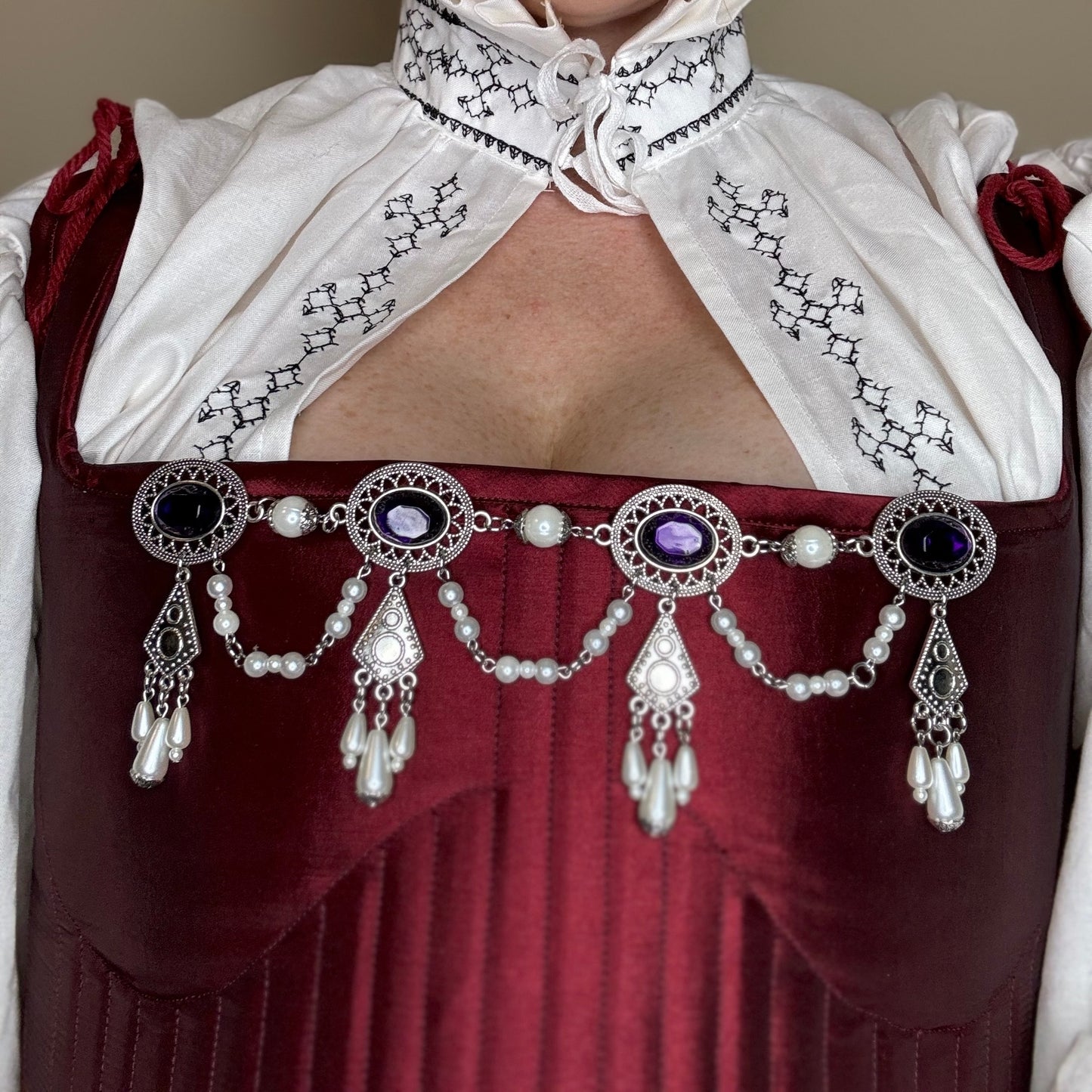 The Constance - Renaissance Tudor Style Bodice Jewelry