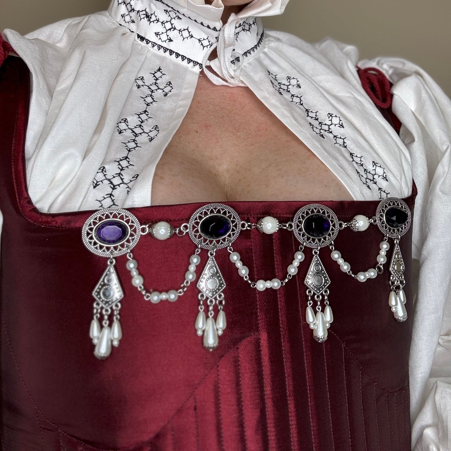 The Constance - Renaissance Tudor Style Bodice Jewelry