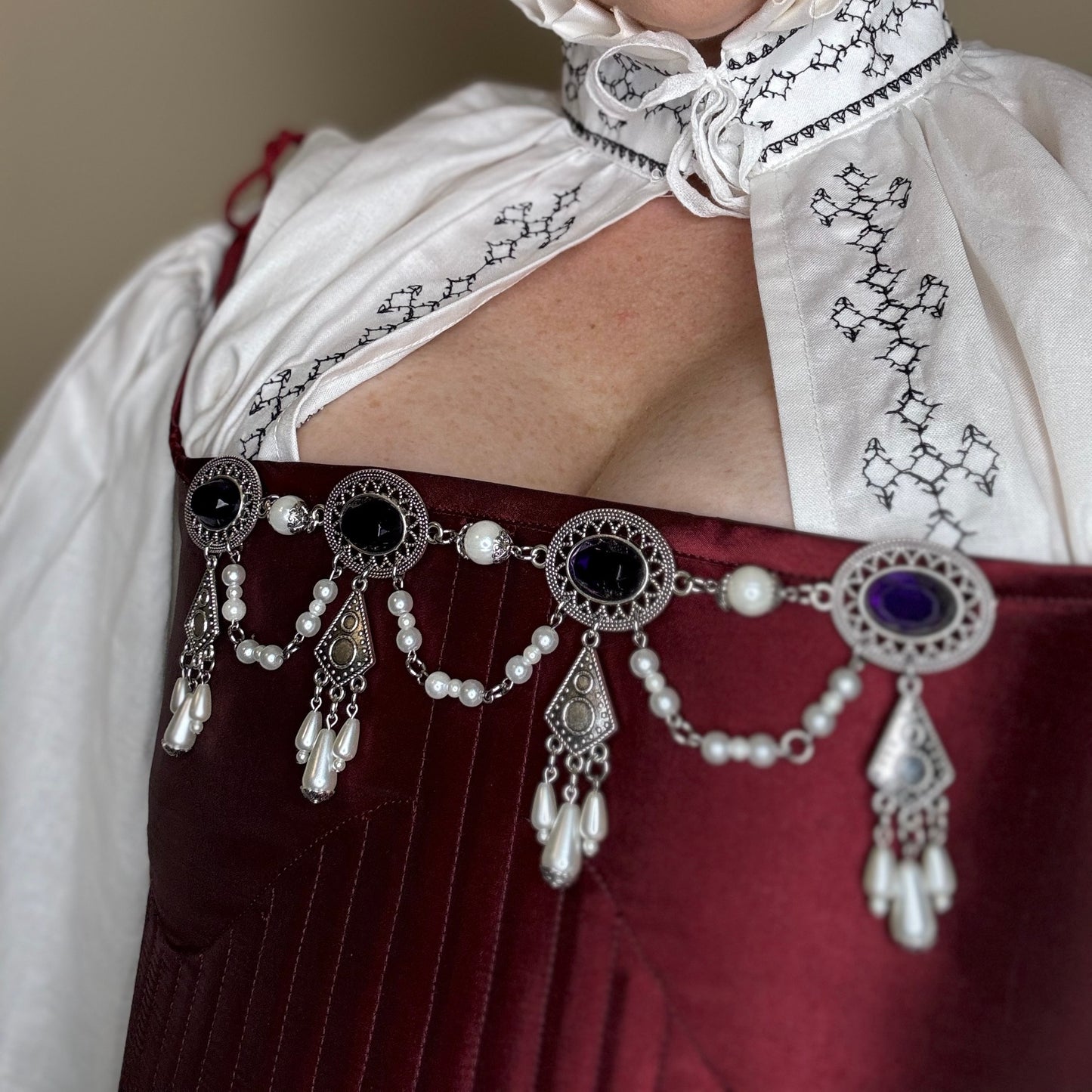 The Constance - Renaissance Tudor Style Bodice Jewelry